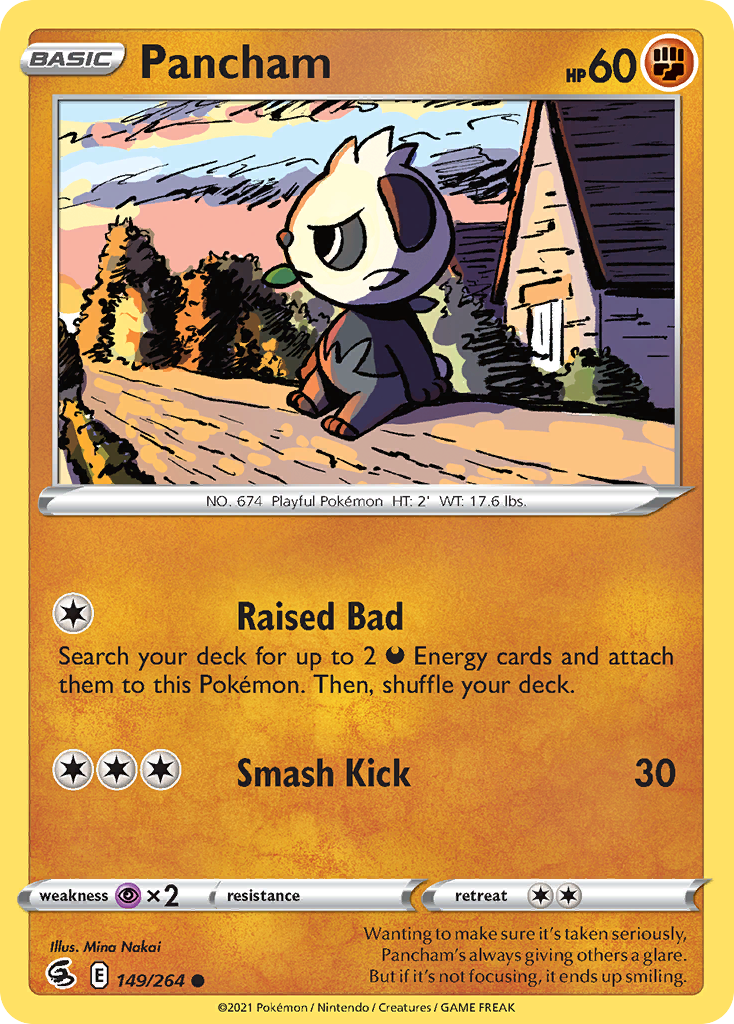 Pancham 149/264 Common Reverse Holo Fusion Strike NM/LP