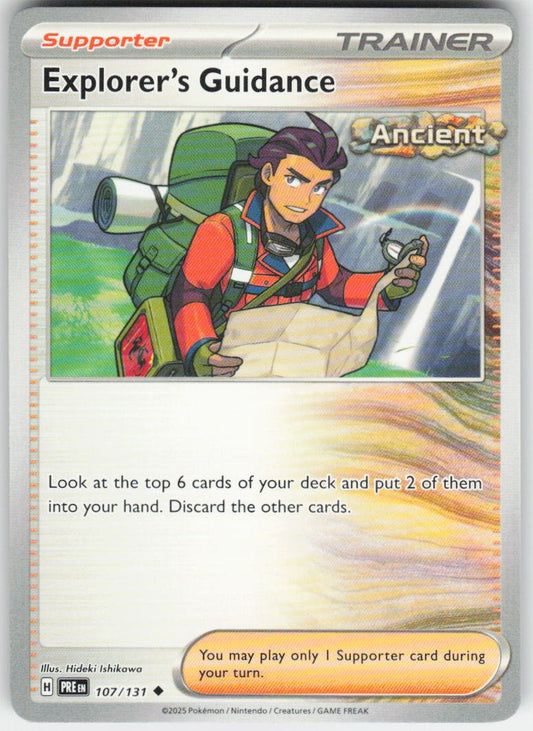 Explorer's Guidance Uncommon SV: Prismatic Evolutions 107/131 NM (Back)