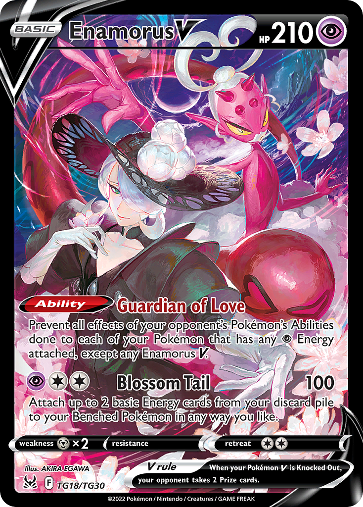 Enamorus V TG18/TG30 V Rare Lost Origin Trainer Gallery Holo NM/M