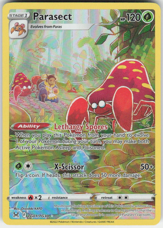 Parasect Ultra Rare SWSH11: Lost Origin Trainer Gallery TG01/TG30 NM