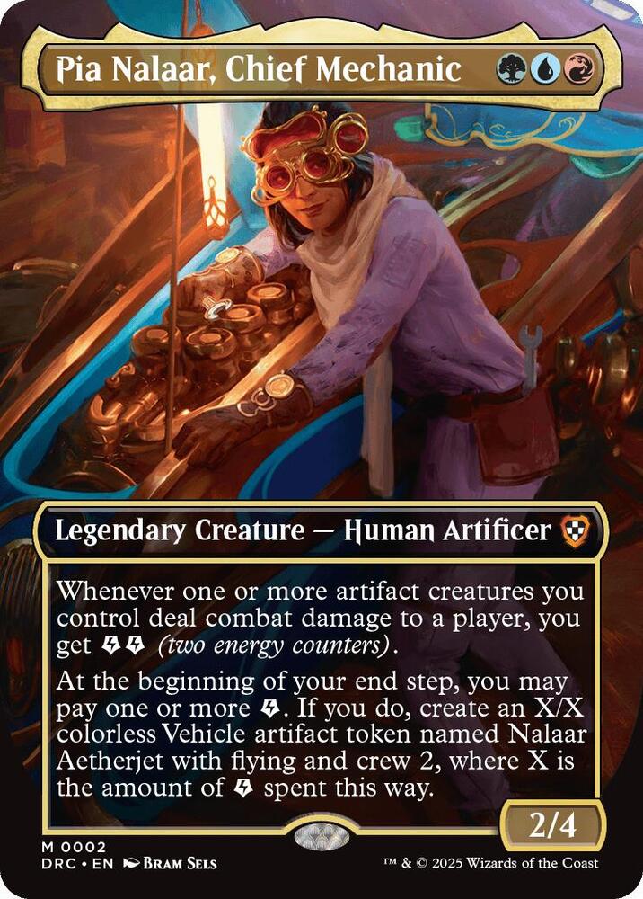 Pia Nalaar, Chief Mechanic (Borderless) 2 Mythic Commander: Aetherdrift NM/M