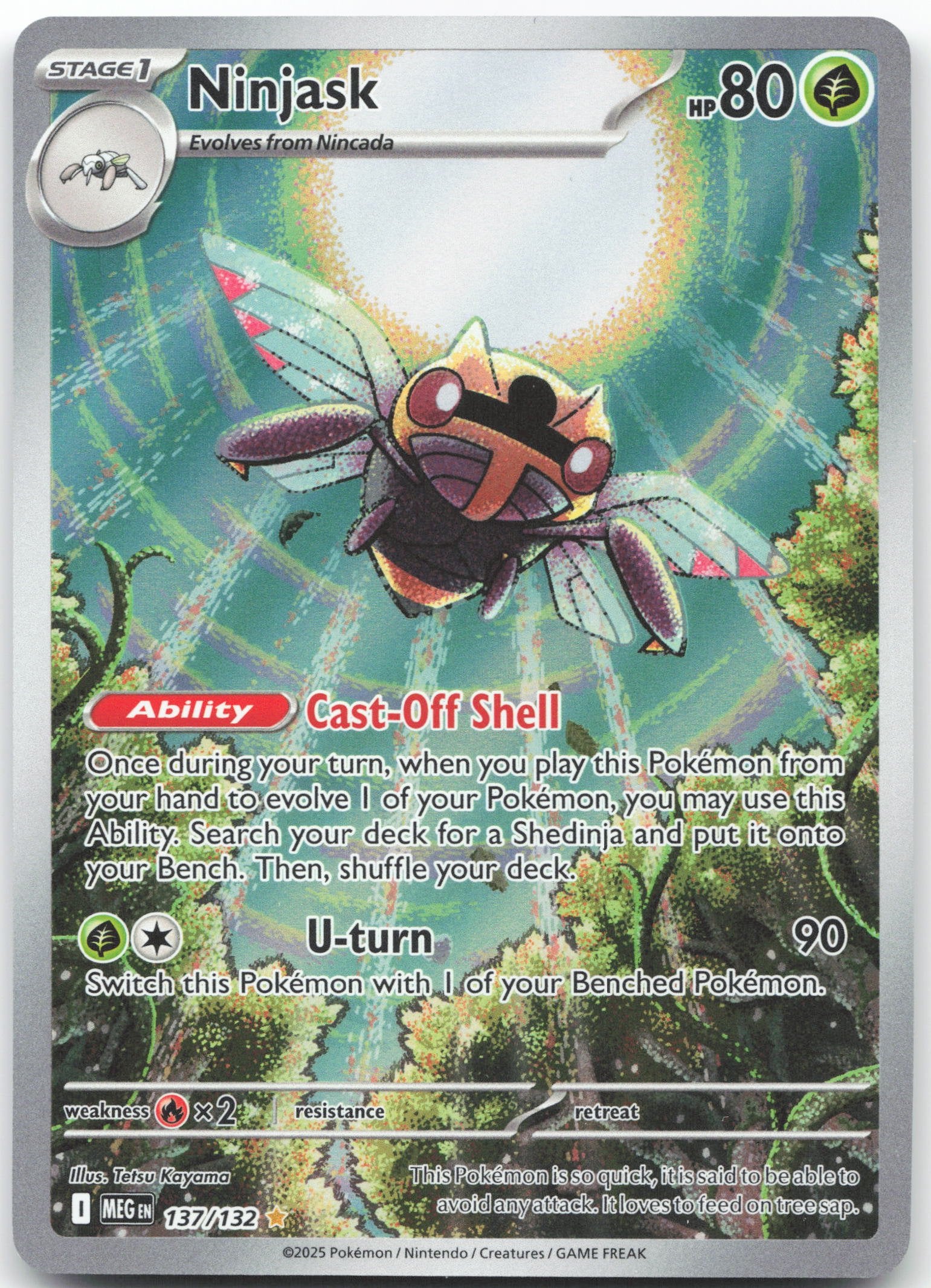 Ninjask - Illustration Rare ME01: Mega Evolution 137/132 NM
