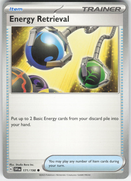 Energy Retrieval Common SV01: Scarlet & Violet Base Set 171/198 NM