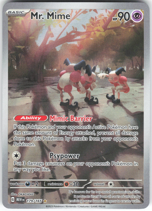 Mr. Mime - Illustration Rare SV: Scarlet & Violet 151 179/165 NM