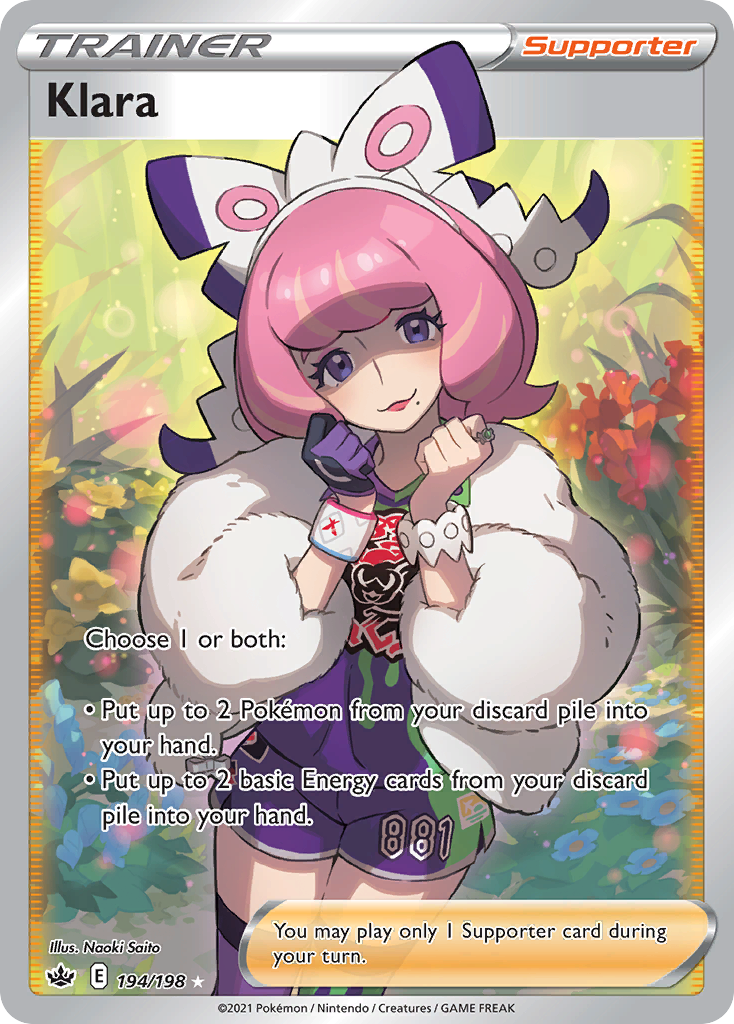 Klara 194/198 Ultra Rare Chilling Reign NM/M