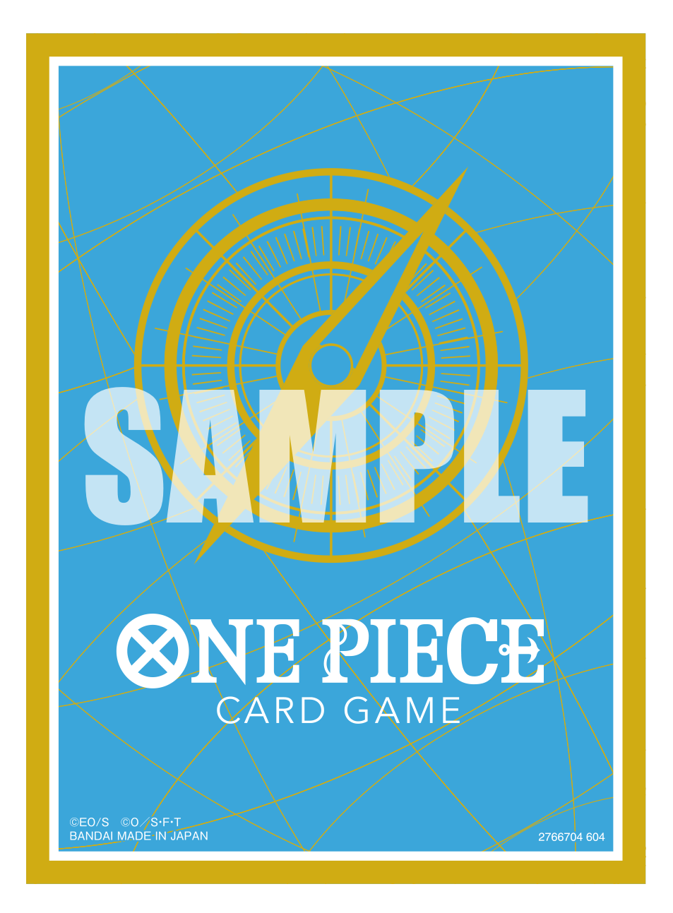 One Piece Card Game Exclusive: Limited Card Sleeve -Standard Blue Gold