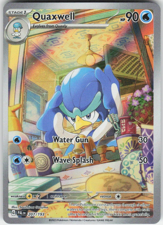 Quaxwell - Illustration Rare SV02: Paldea Evolved 207/193 NM (Back)