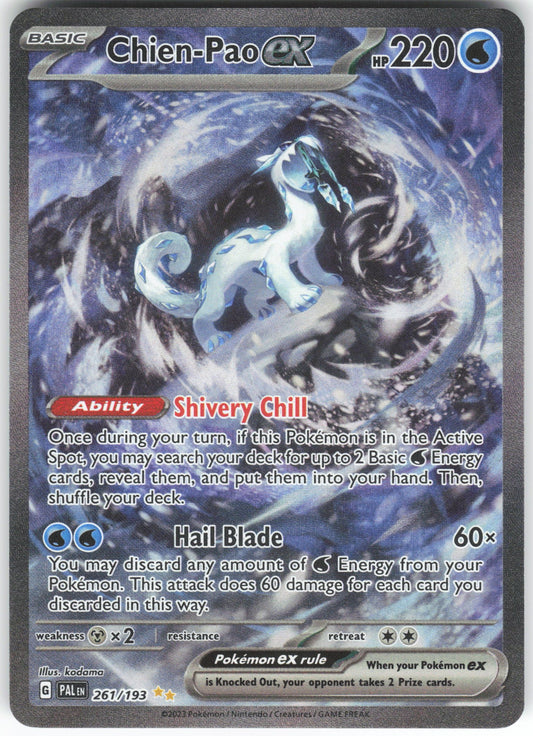 Chien-Pao ex Special Illustration Rare SV02: Paldea Evolved 261/193 NM