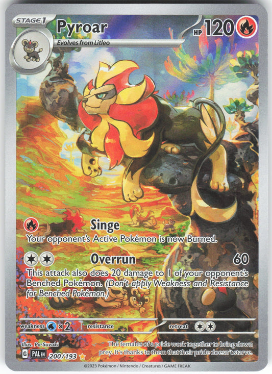 Pyroar Illustration Rare SV02: Paldea Evolved 200/193 NM