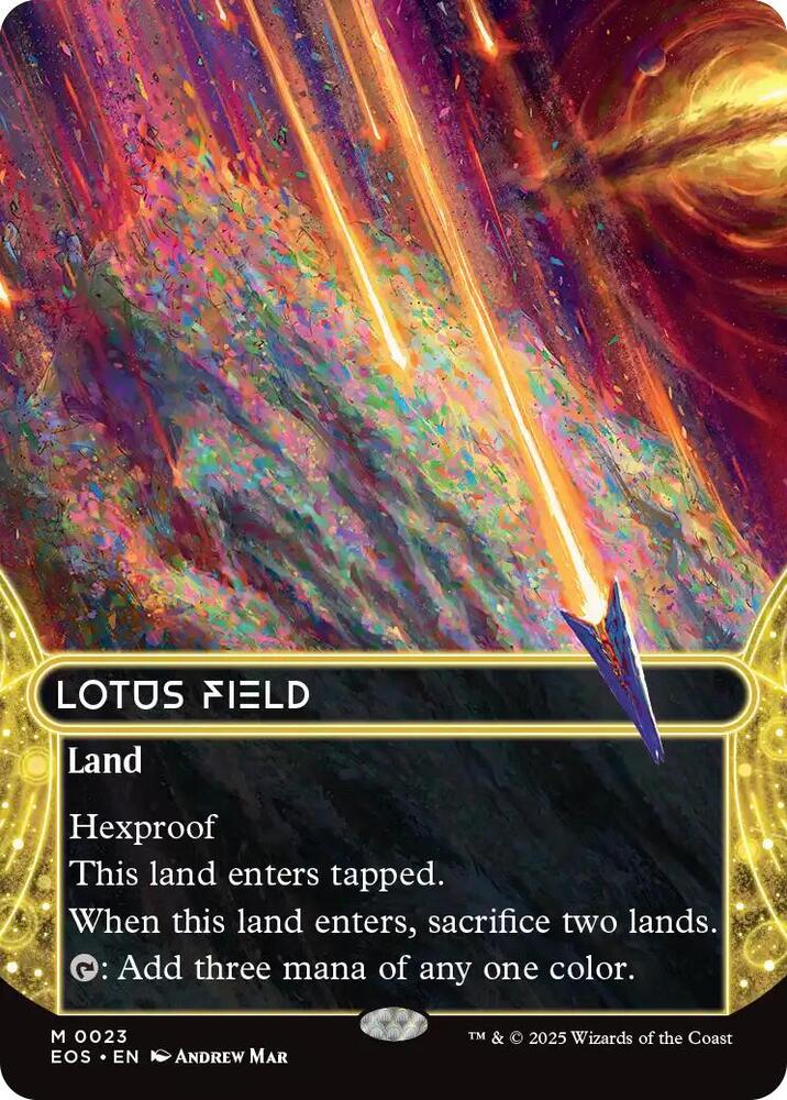 Lotus Field (0023) (Borderless) 23 Foil Edge of Eternities: Stellar Sights NM/M