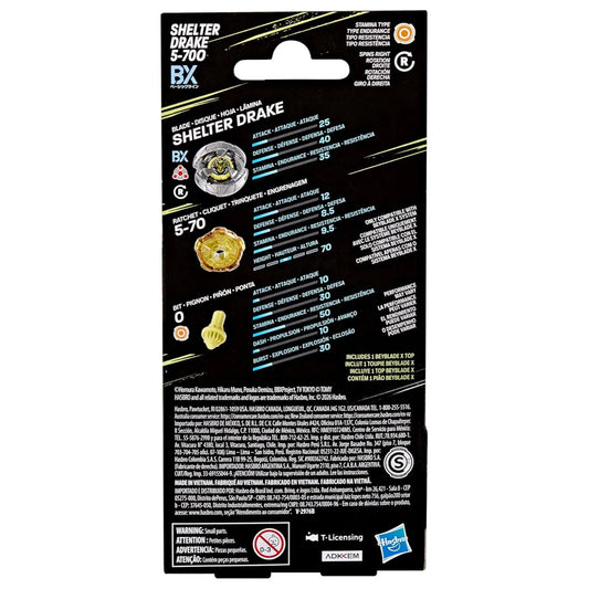 Beyblade X Shelter Drake 5-70O BX Booster Pack
