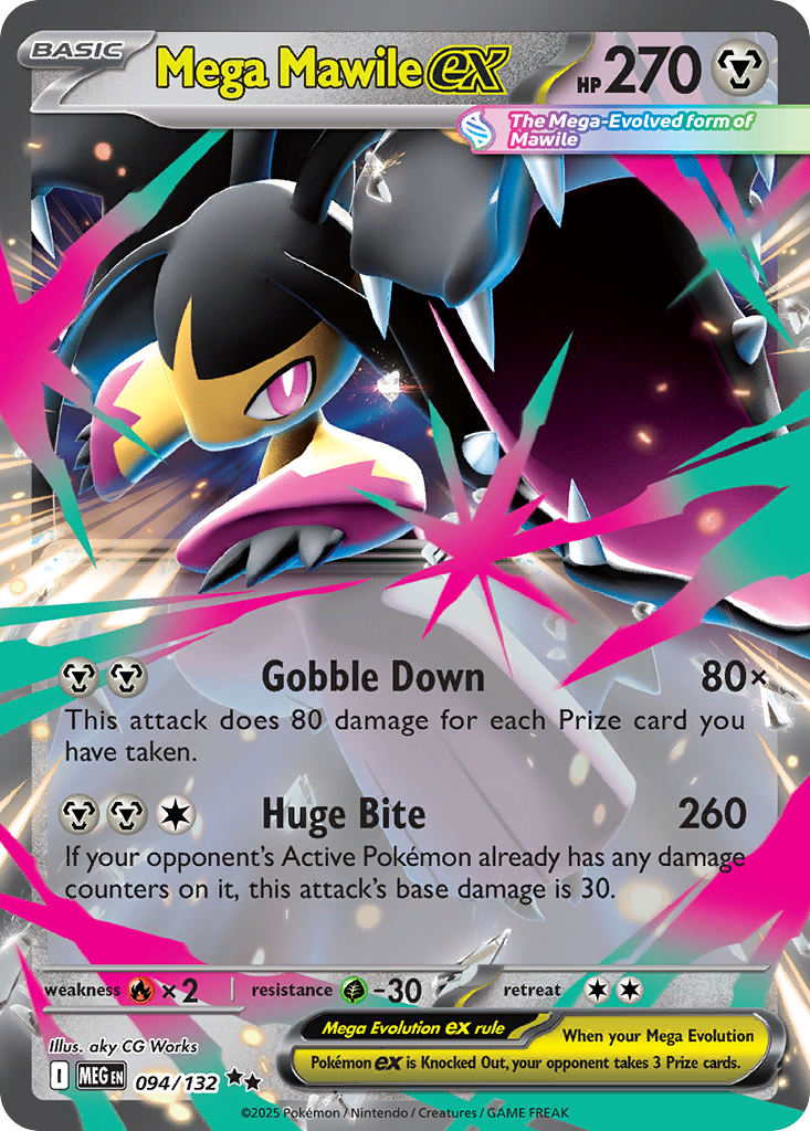 Mega Mawile ex 094/132 Double Rare Mega Evolution NM/M
