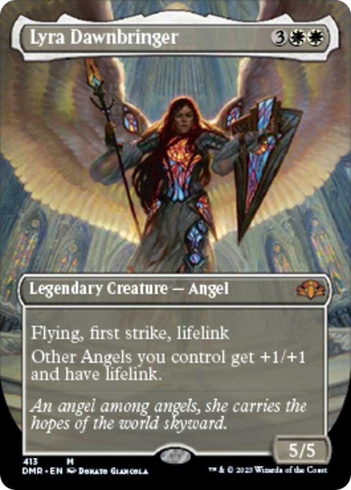 Lyra Dawnbringer (Borderless) 413 Mythic Dominaria Remastered NM/M