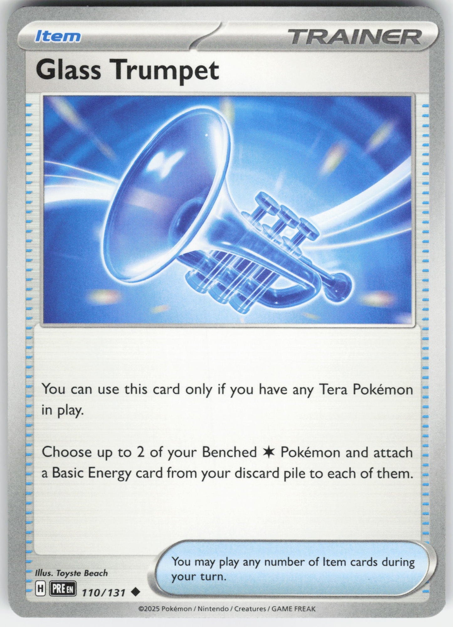 Glass Trumpet Uncommon SV: Prismatic Evolutions 110/131 NM