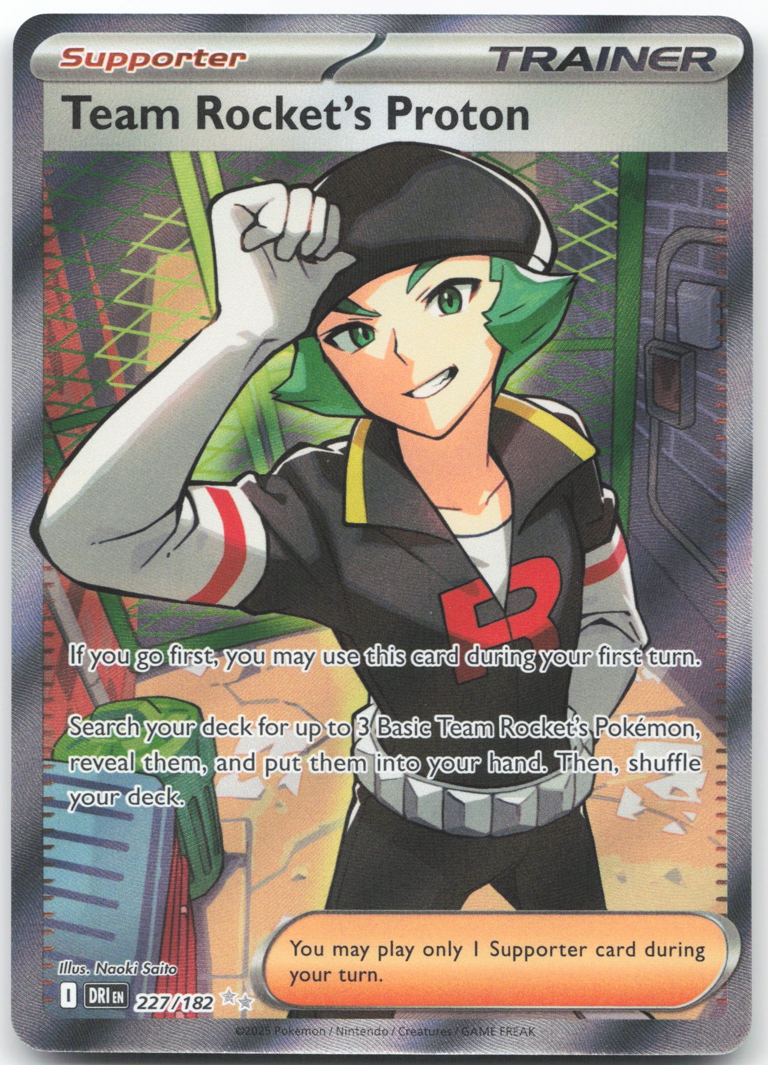 Team Rocket's Proton - Ultra Rare SV10: Destined Rivals 227/182 NM Raptor Games Team Rocket's Proton - Ultra Rare SV10: Destined Rivals 227/182 NM Raptor Games