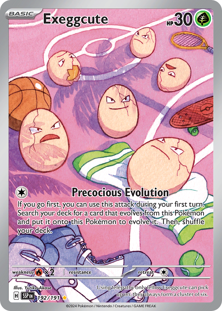 Exeggcute 192/191 Illustration Rare Surging Sparks NM/M