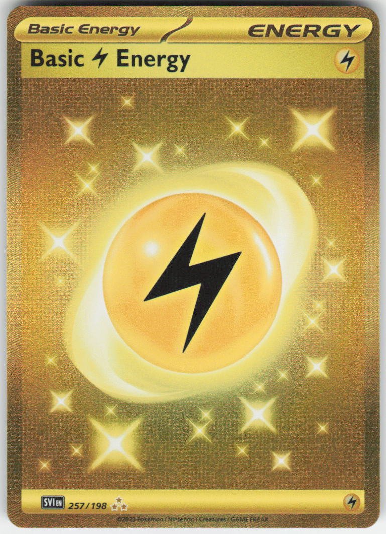 Basic Lightning Energy - Hyper Rare SV01: Scarlet & Violet Base Set 257/198 NM