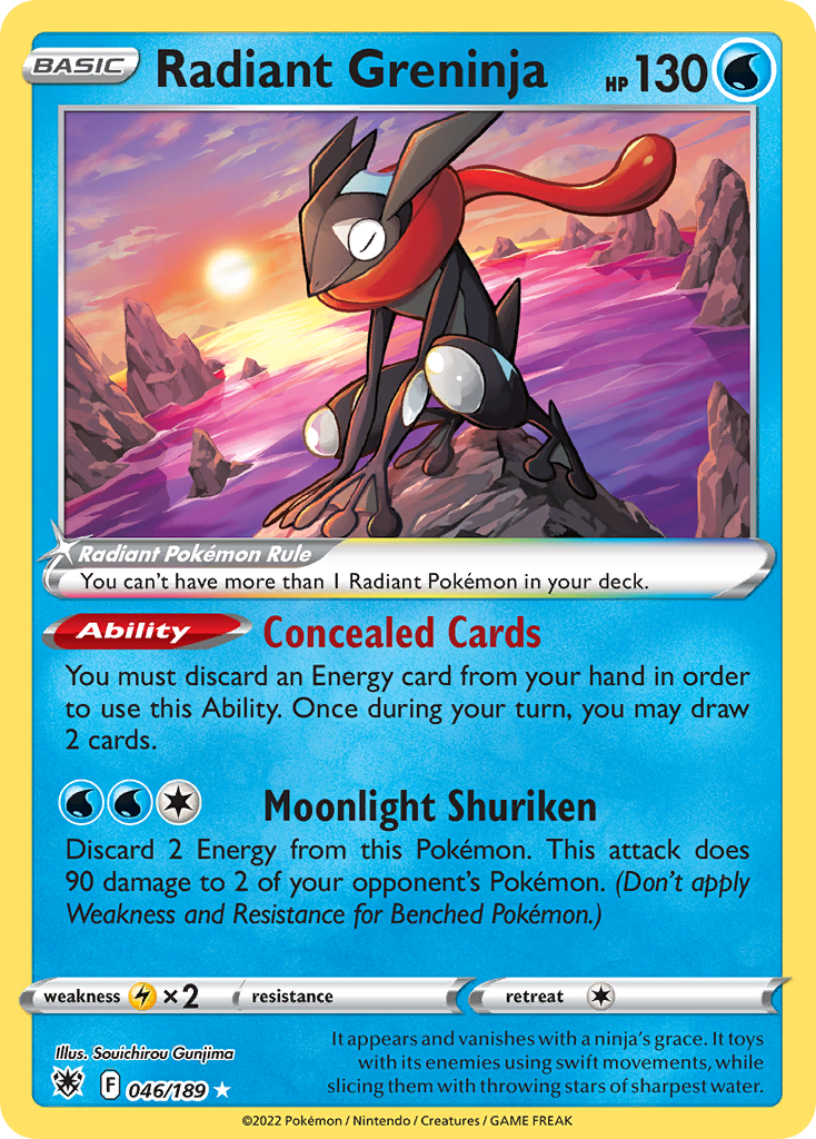 Radiant Greninja 046/189 Radiant Rare Astral Radiance NM/M