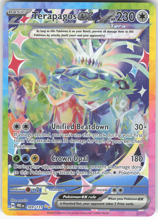 Terapagos ex - Special Illustration Rare SV: Prismatic Evolutions 169/131 NM