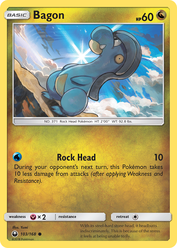 Bagon 103/168 Common Reverse Holo Celestial Storm NM/LP