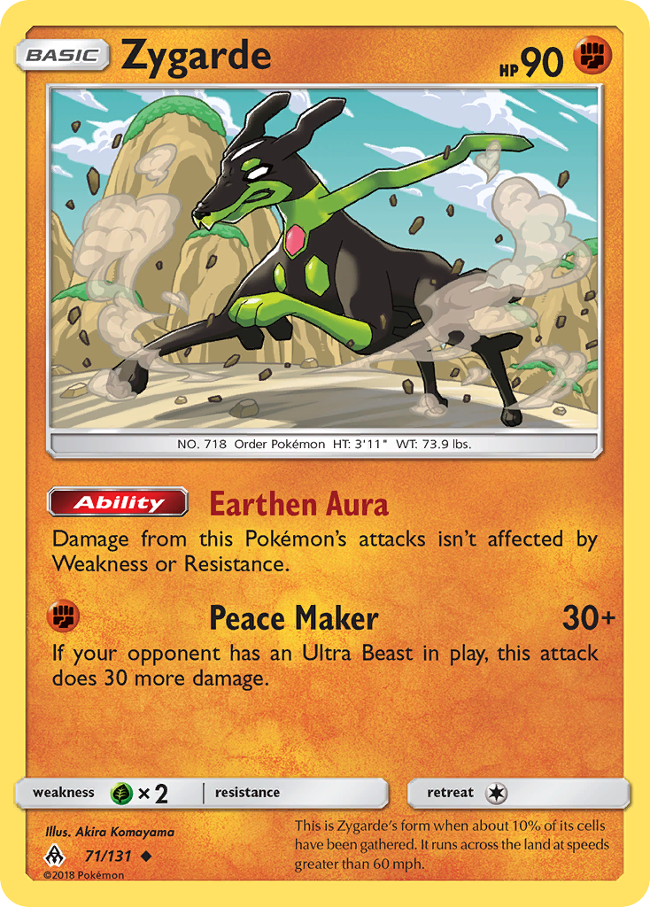 Zygarde 71/131 Uncommon Forbidden Light NM/LP