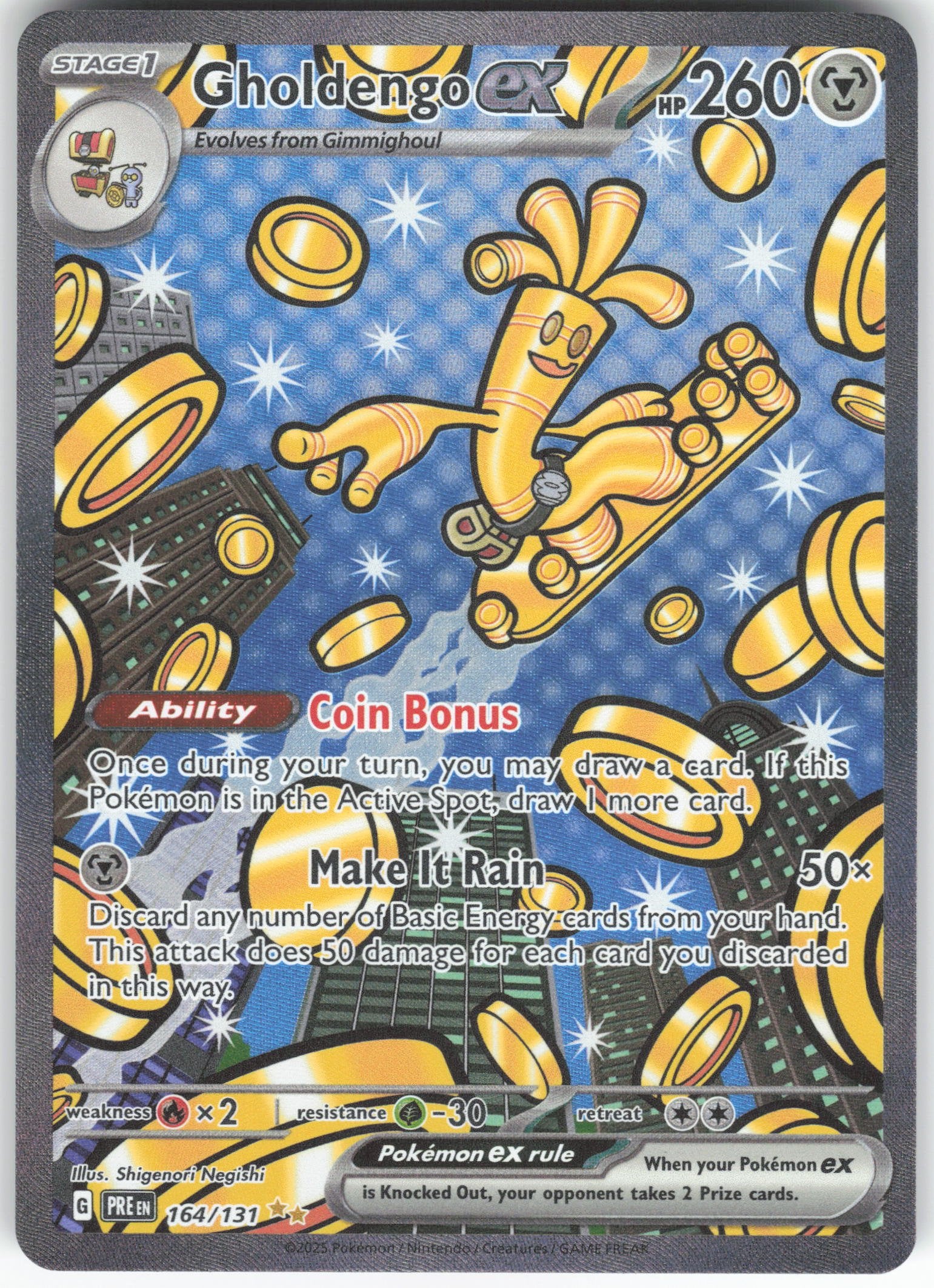 Gholdengo ex Special Illustration Rare SV: Prismatic Evolutions 164/131 NM
