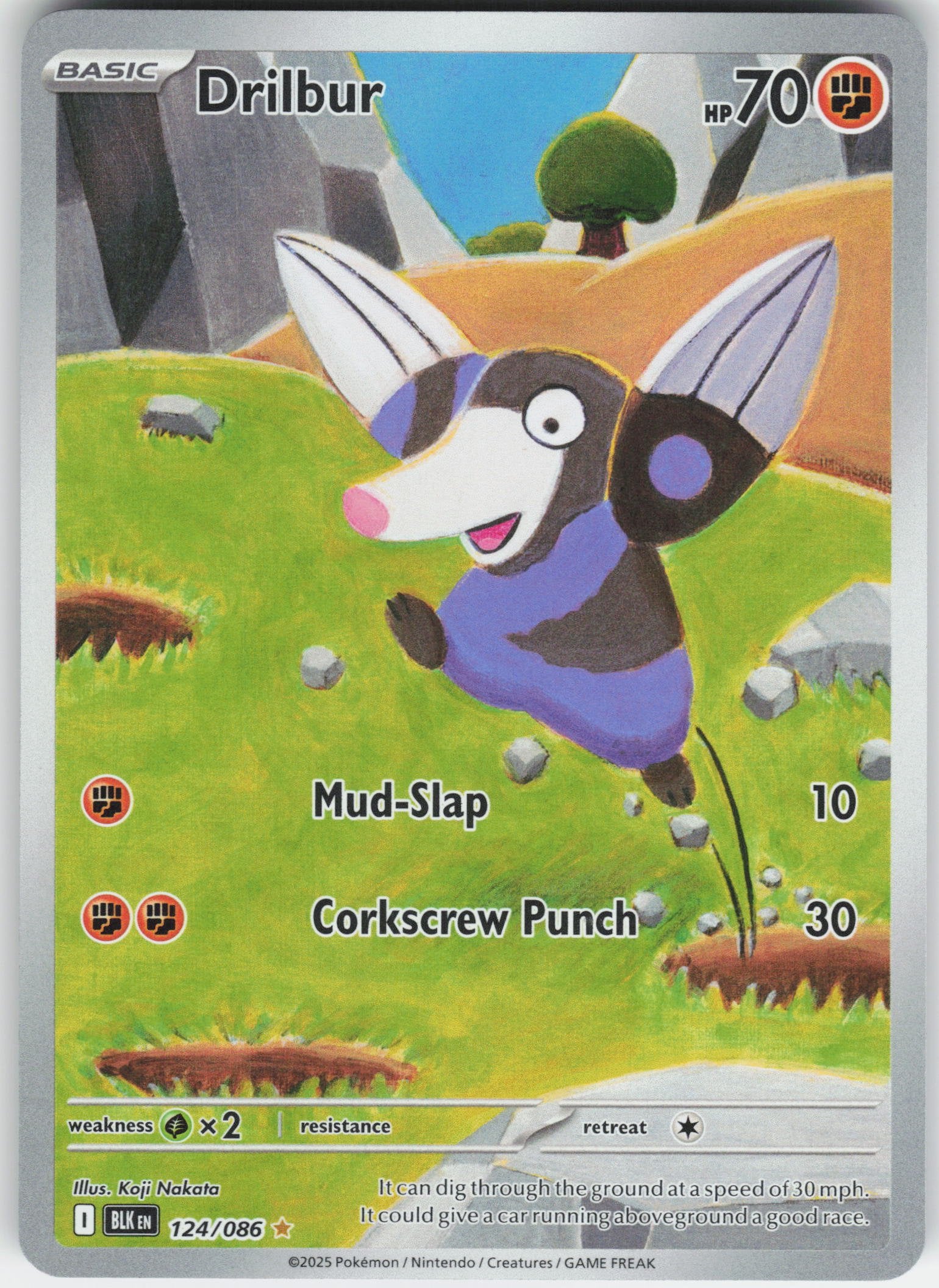 Drilbur - Illustration Rare SV: Black Bolt 124/086 NM