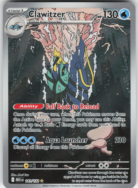 Clawitzer - Illustration Rare ME01: Mega Evolution 141/132 NM