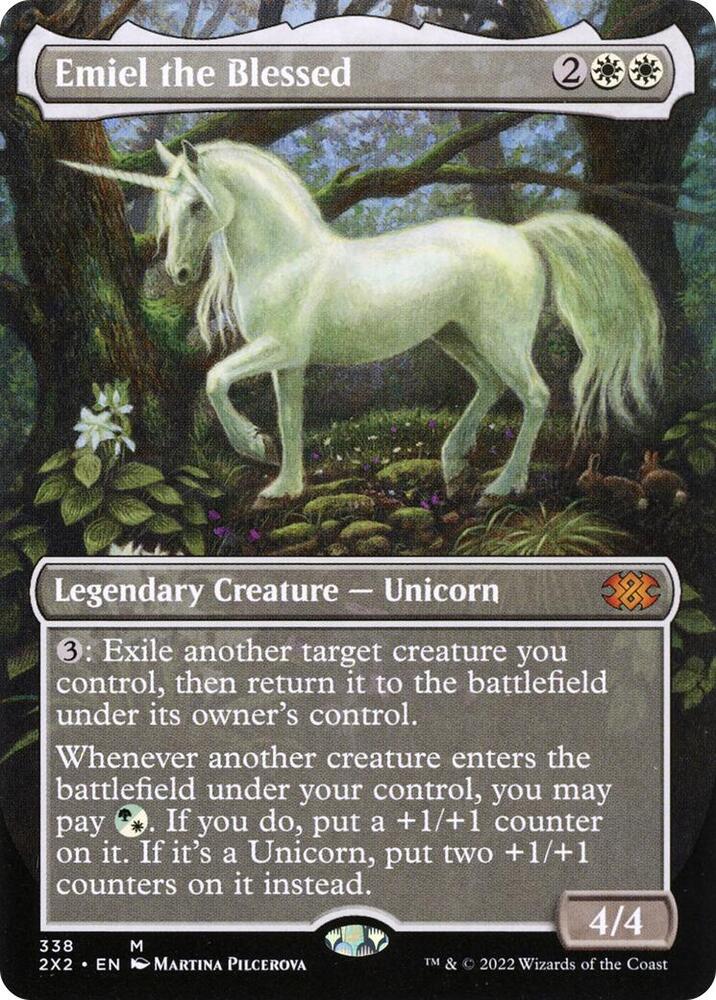 Emiel the Blessed (Borderless) 338 Mythic Foil Double Masters 2022 LP