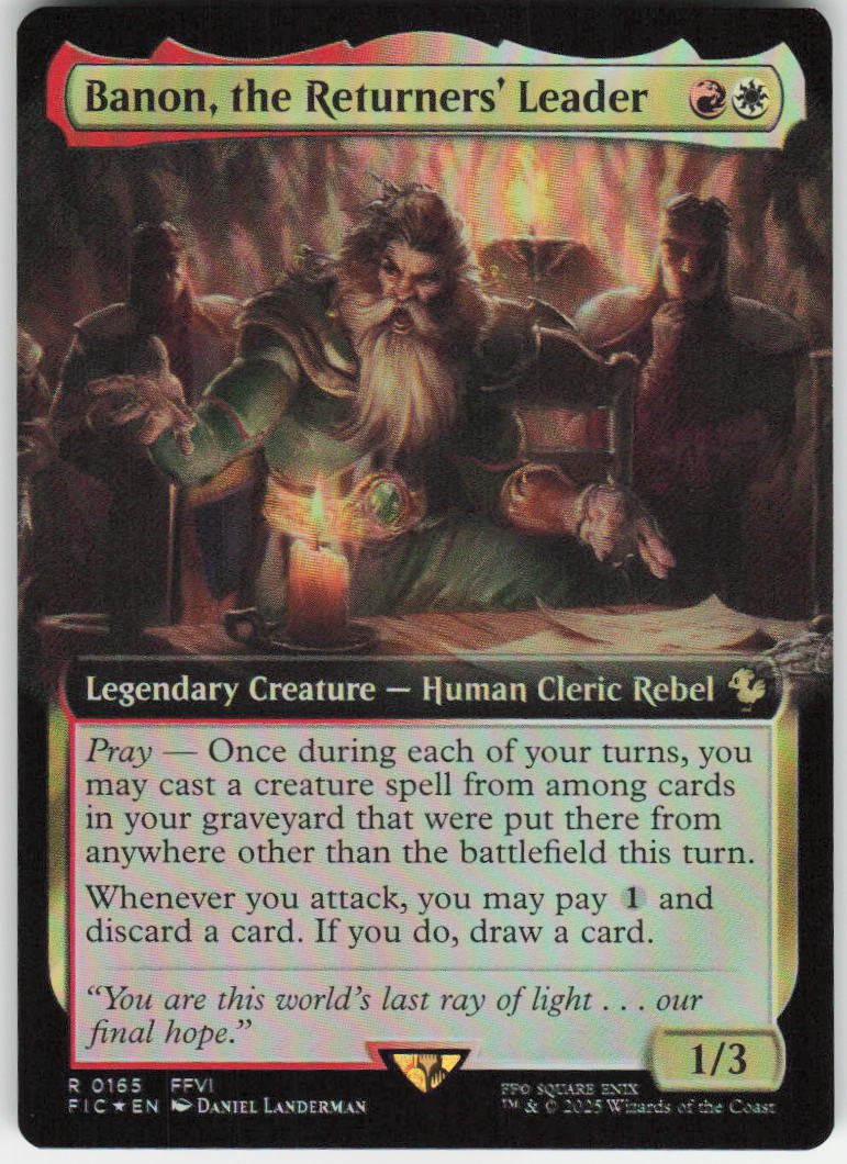 Banon, the Returners' Leader (Extended Art) R Commander: FINAL FANTASY 165 NM