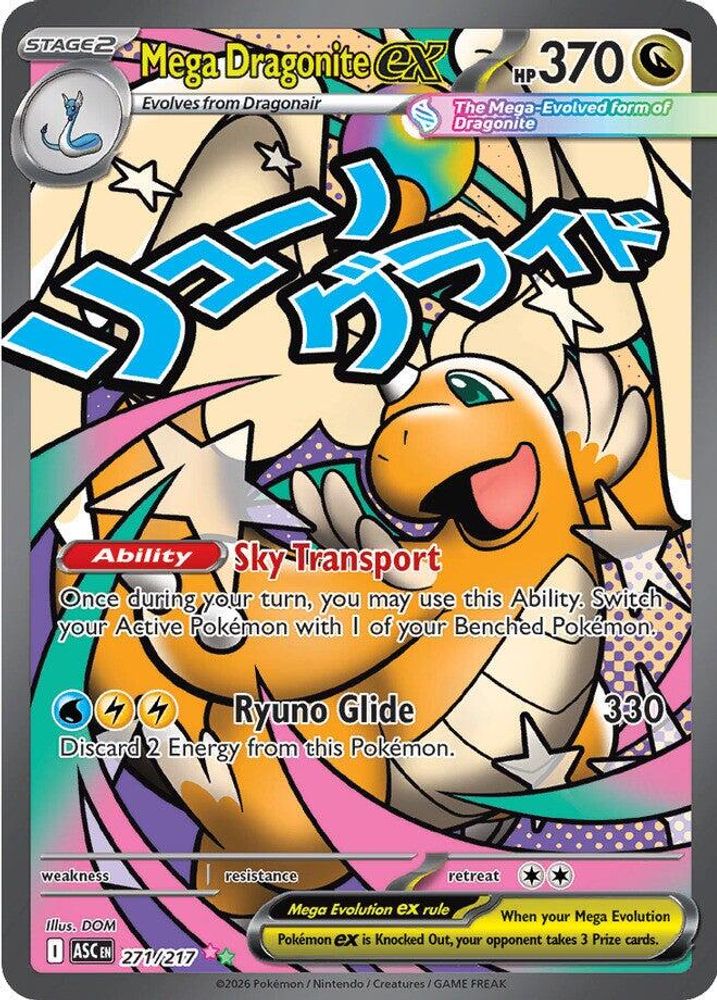 Mega Dragonite ex 271/217 Mega Attack Rare Ascended Heroes NM/M