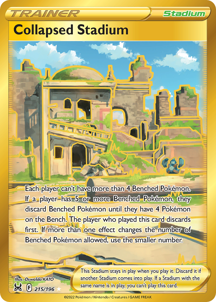 Collapsed Stadium 215/196 Secret Rare Lost Origin NM/M
