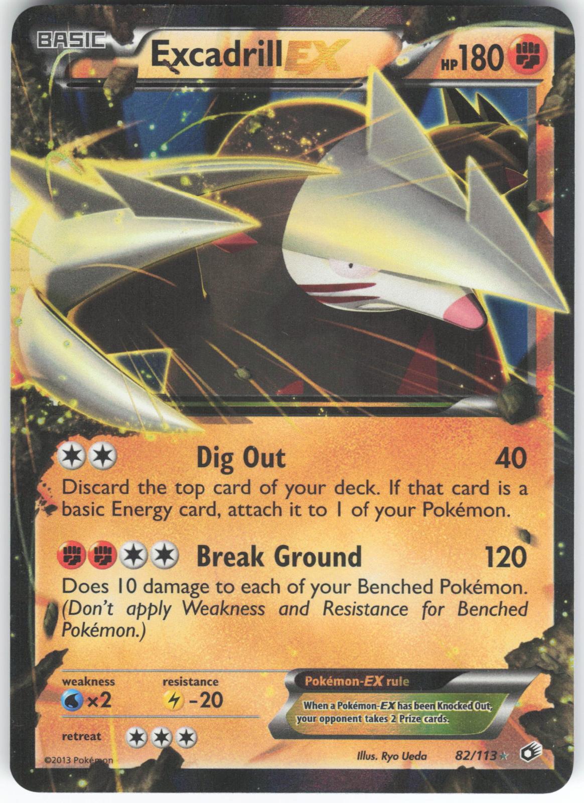 Excadrill EX 82/113 Ultra Rare Legendary Treasures Holo LP – Raptor Games