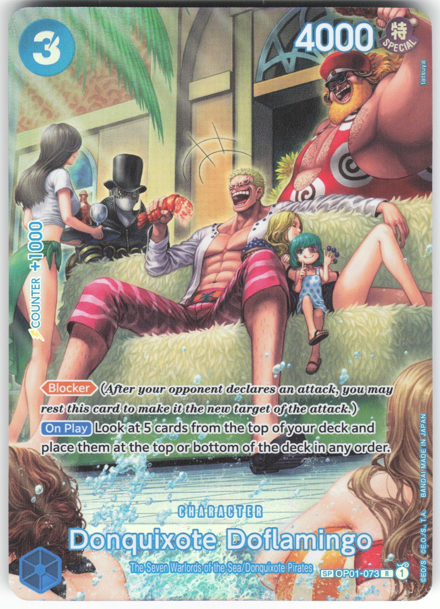 Donquixote Doflamingo (SP) R 500 Years in the Future OP01-073 NM