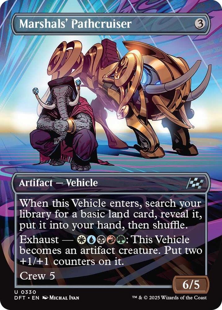 Marshals' Pathcruiser (Borderless) 330 Foil Uncommon Aetherdrift NM/M