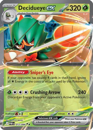Decidueye ex 012/088 Double Rare Perfect Order NM/M