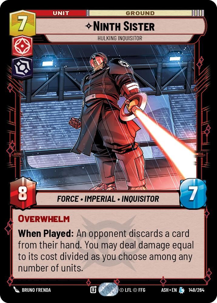Ninth Sister - Hulking Inquisitor 148/264 Legendary Ashes of the Empire NM/M