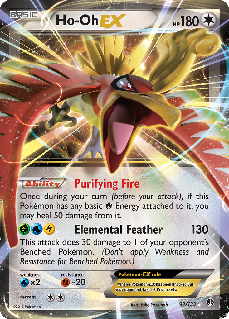 Ho-Oh EX 92/122 Ultra Rare BREAKpoint Holo NM/M