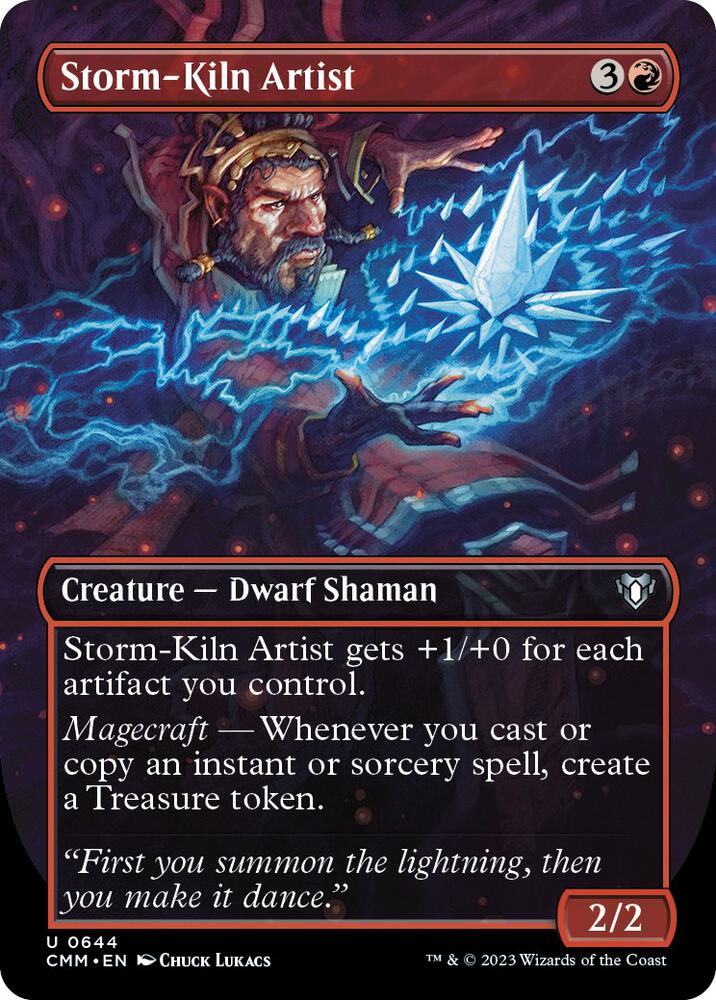 Storm-Kiln Artist (Borderless) 644 Uncommon Commander Masters Foil NM/M