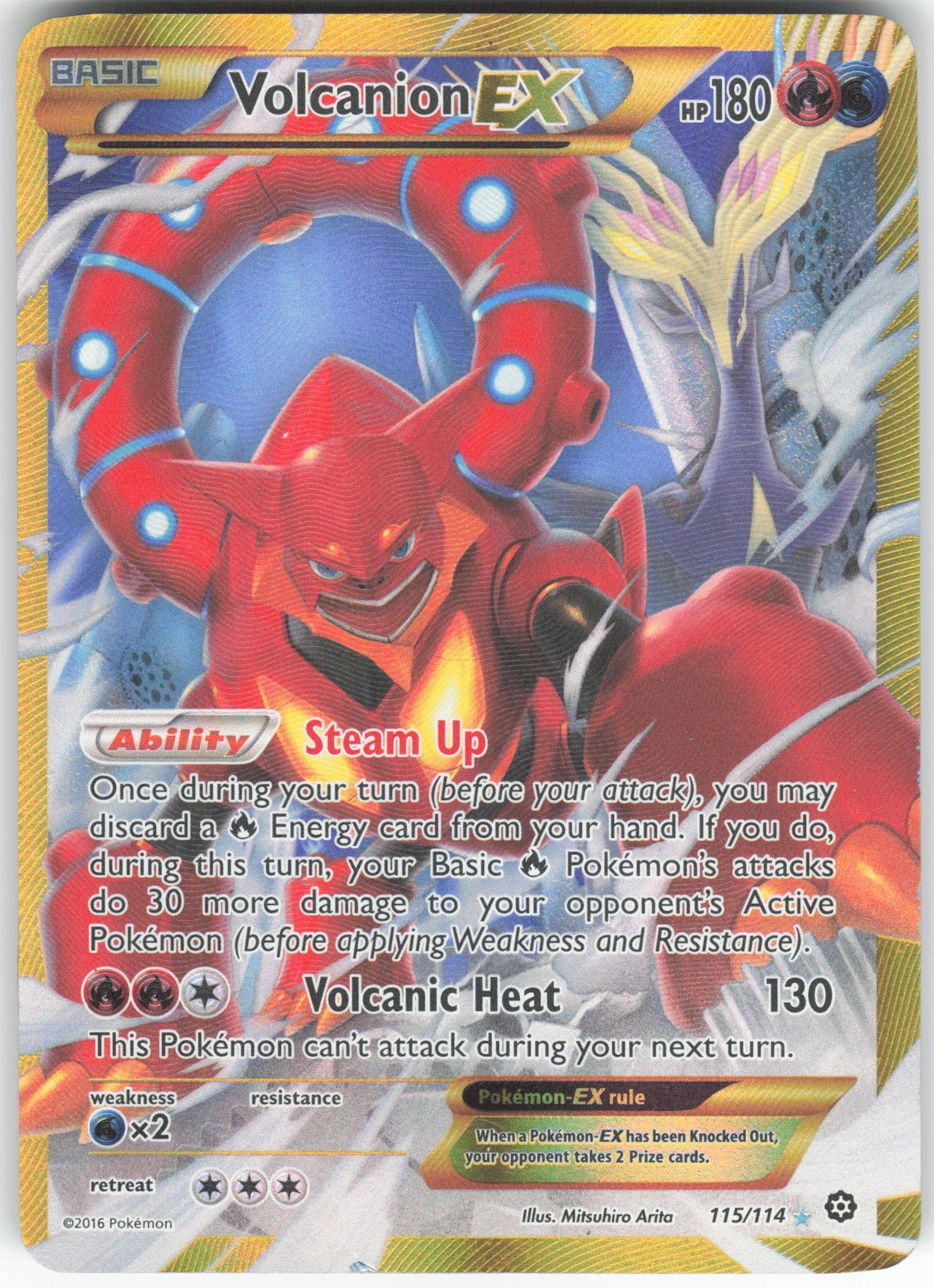 Volcanion EX (Secret) Secret Rare XY - Steam Siege 115/114 NM
