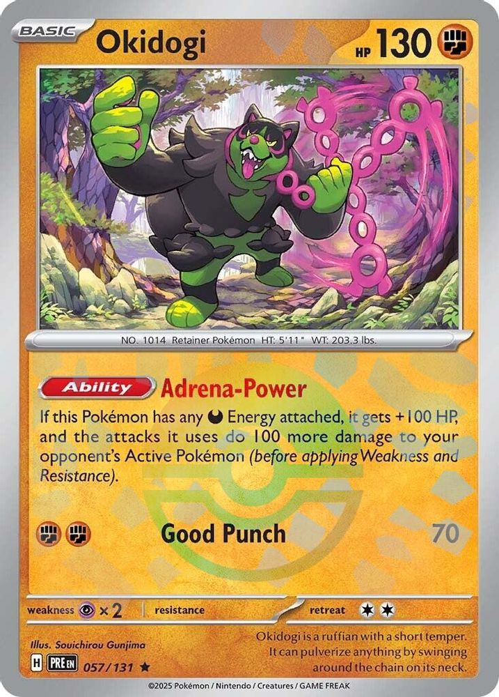Okidogi (Poke Ball Pattern) 057/131 Rare Prismatic Evolutions NM/M