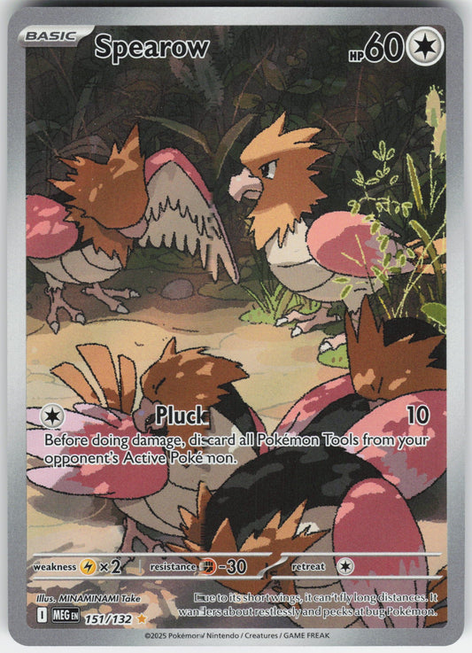 Spearow - Illustration Rare ME01: Mega Evolution 151/132 NM