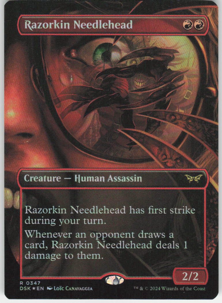 Razorkin Needlehead (Borderless) R Duskmourn: House of Horror 347 NM