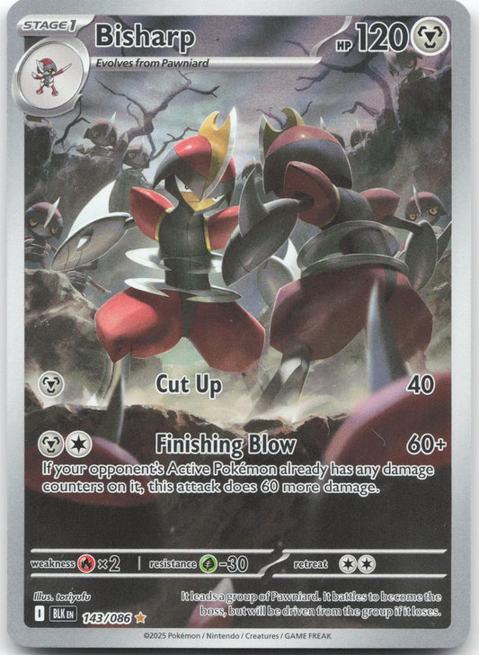 Bisharp - Illustration Rare SV: Black Bolt 143/086 NM