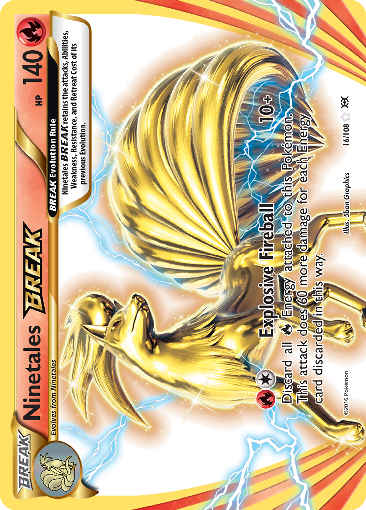Ninetales BREAK 16/108 BREAK Rare Evolutions NM/M