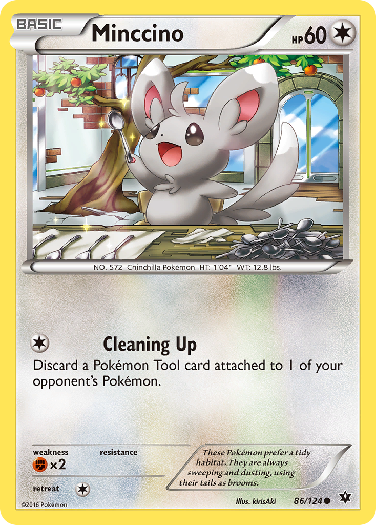 Minccino 86/124 Common Reverse Holo Fates Collide NM/LP