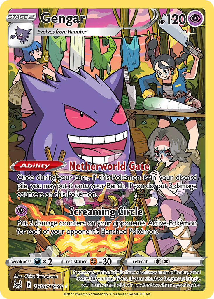 Gengar TG06/TG30 Trainer Gallery Rare Lost Origin Trainer Gallery Holo NM/M