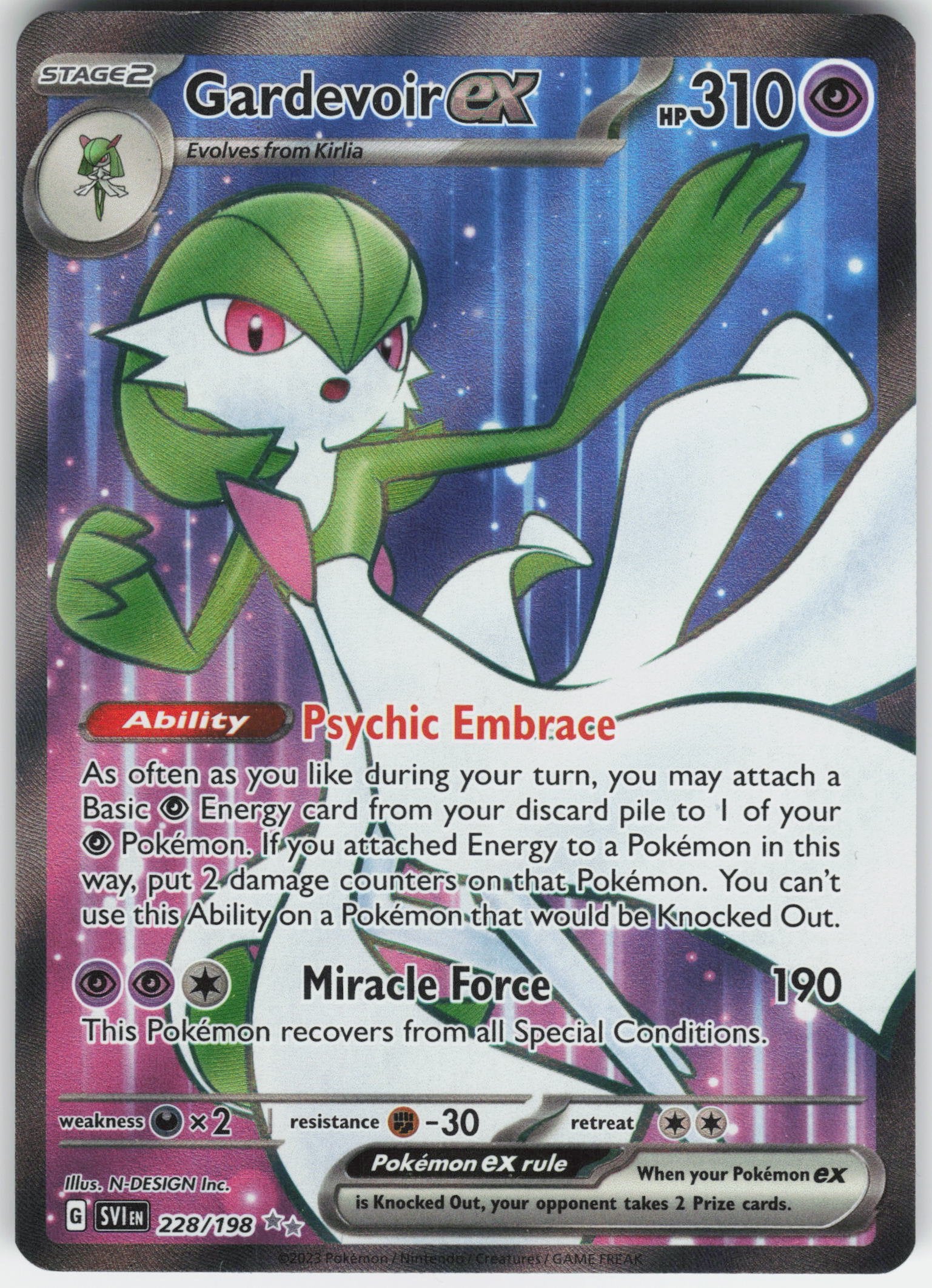 Gardevoir ex - Ultra Rare SV01: Scarlet & Violet Base Set 228/198 NM