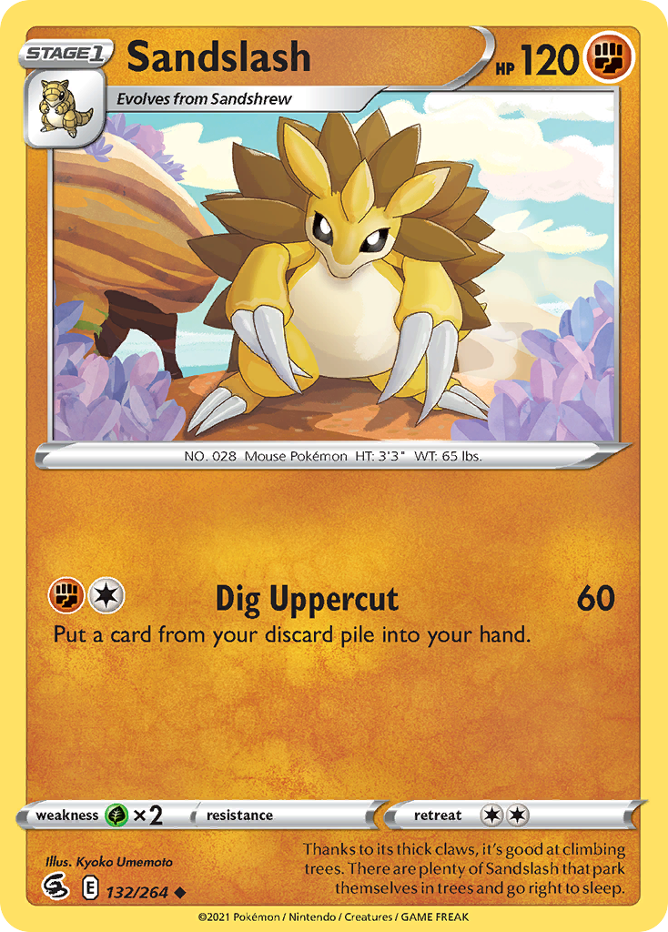 Sandslash 132/264 Uncommon Fusion Strike NM/M