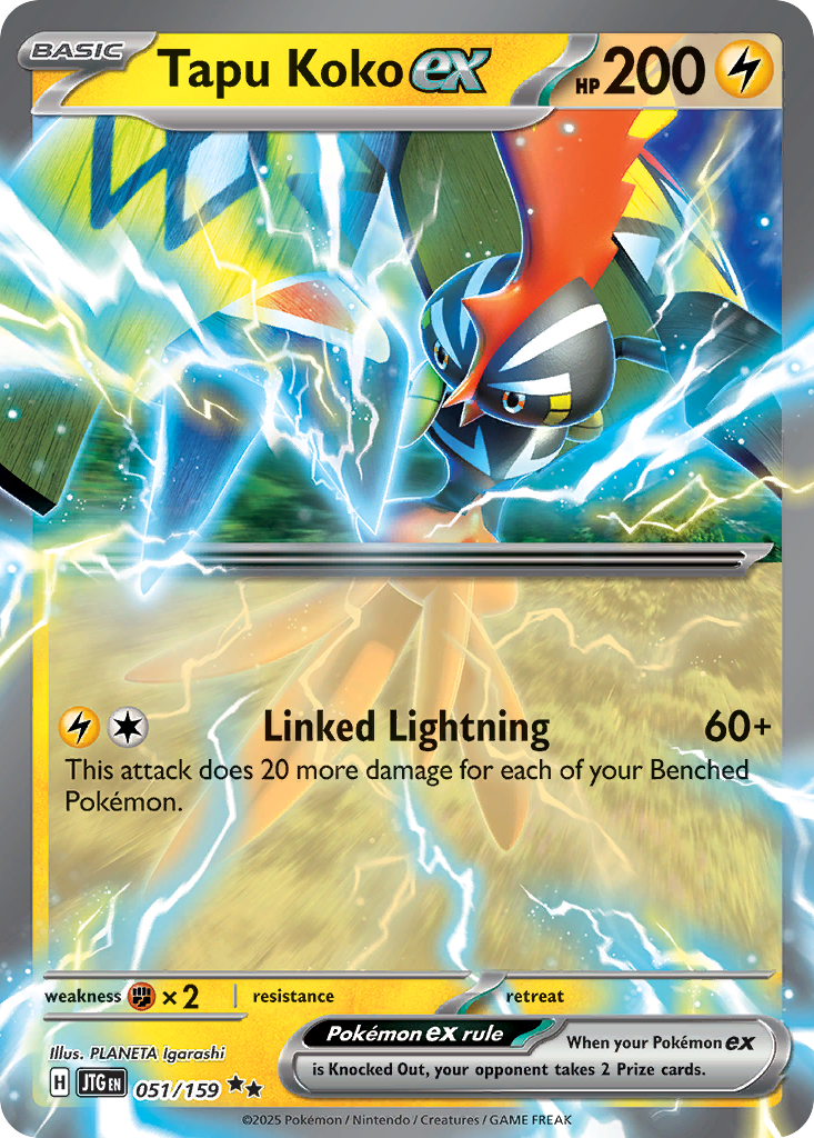 Tapu Koko ex 051/159 Double Rare Journey Together NM/M